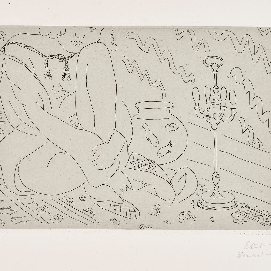 Henri Matisse — Фигура и облик купе- помощника для посетителей