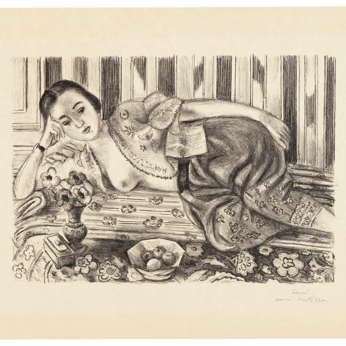 Henri Matisse — Одалиска в кюлоте из атласных румян