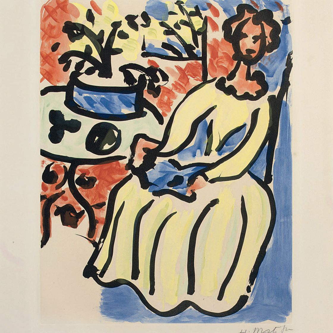 Henri Matisse — Мария-Хосе в желтом халате (D.-M. 817)
