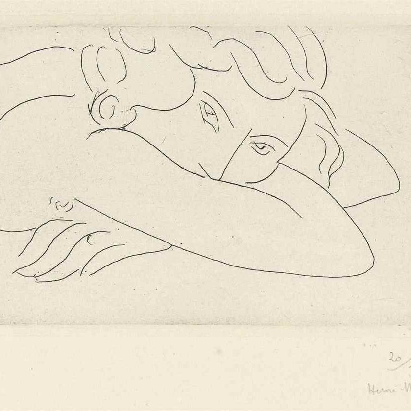 Henri Matisse — Молодая женщина в маске без лифчиков (D.-M. 168)