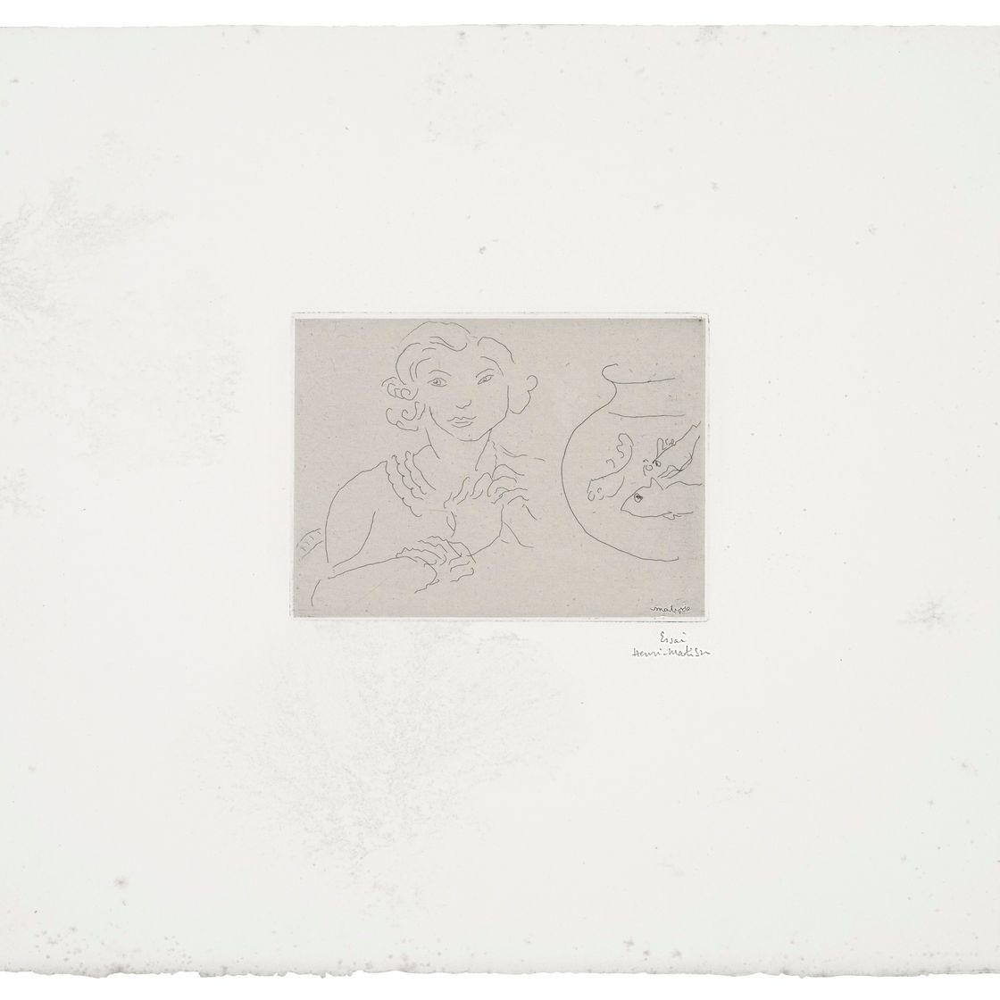 Henri Matisse — Молодая женщина, главная набережная Круазеа на бульваре Пуассон