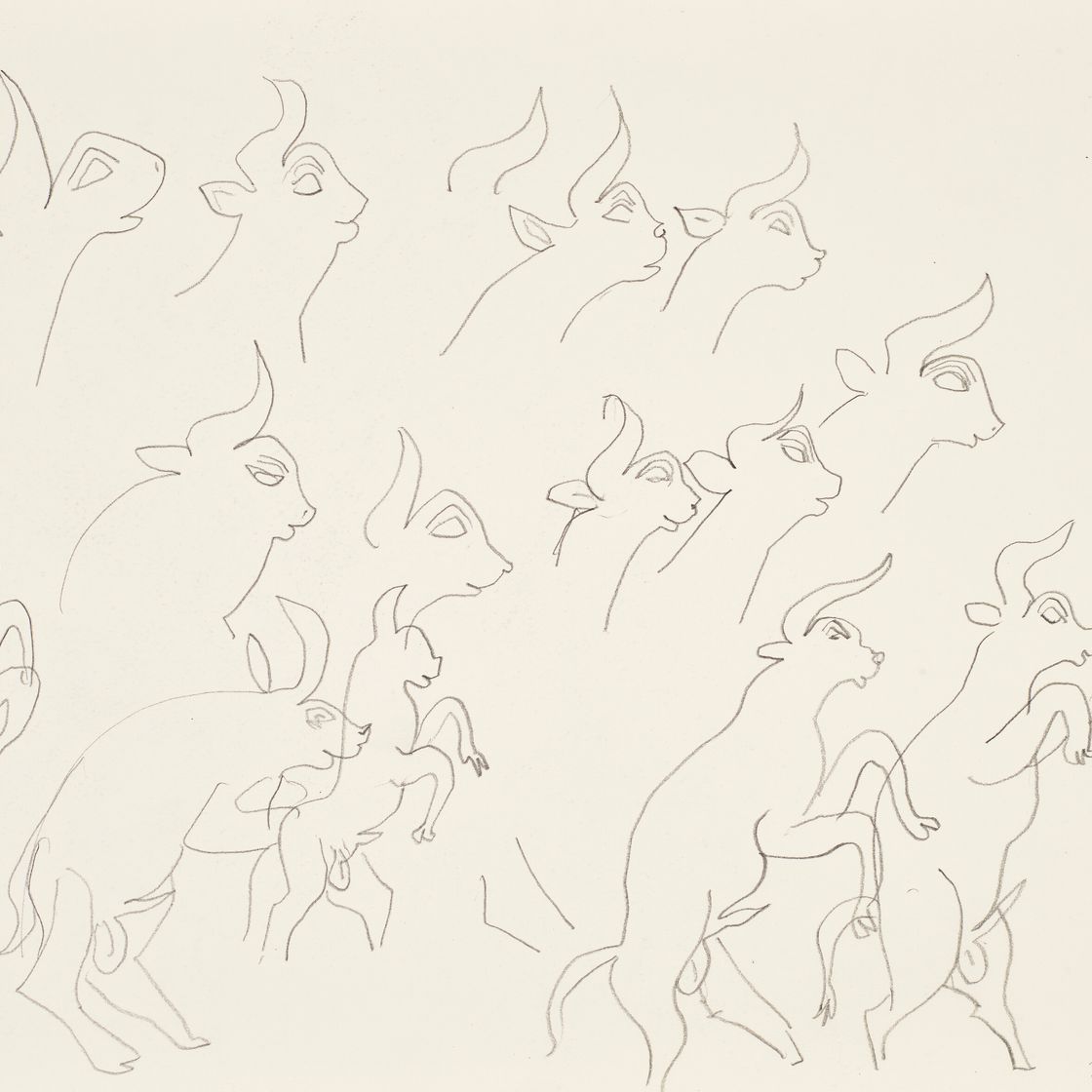 Henri Matisse — Этюды из бук (лицевая сторона); фельетоны (оборотная сторона), изображение 1