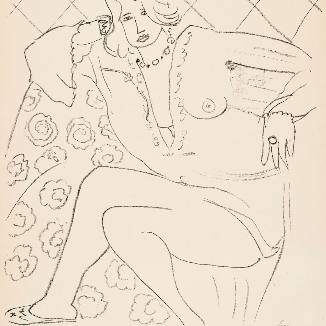Henri Matisse — Облегающая фигура, прозрачная блузка