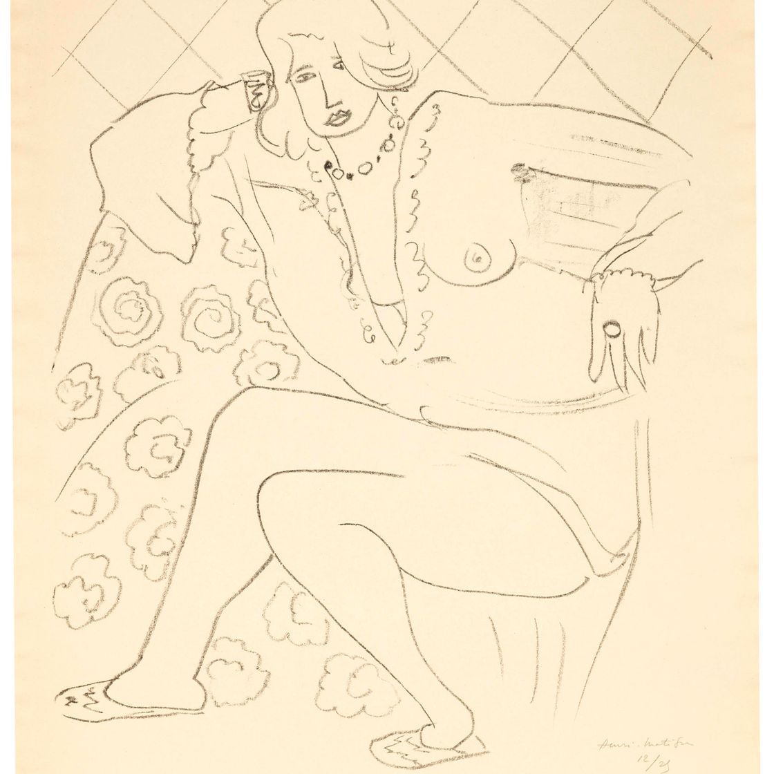 Henri Matisse — Облегающая фигура, прозрачная блузка