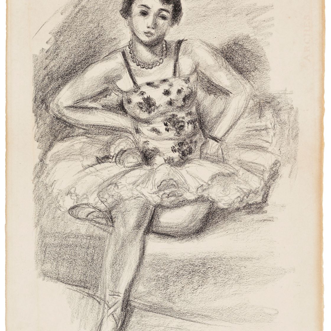 Henri Matisse — Ассистент танцовщицы, от: Dix Danseuses