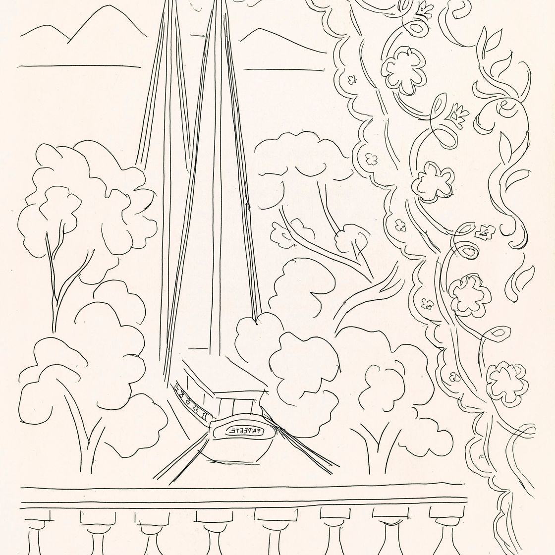 Henri Matisse — Стефан Малларме, "Поэзия", Альбер Скира, Лозанна, 1932 год, изображение 2