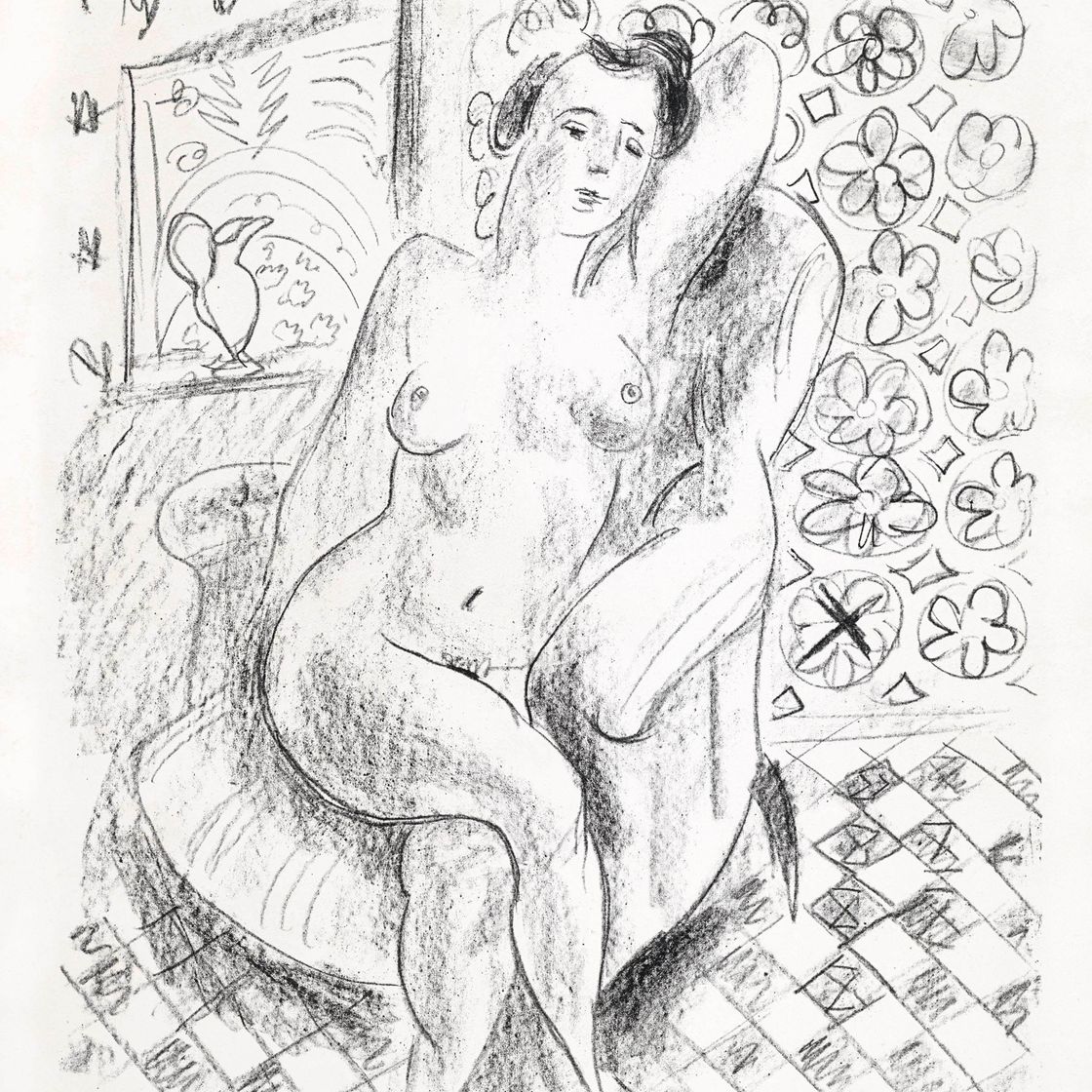 Henri Matisse — Отель Nu au Fauteuil в фонде Мушарабия (D. 470)