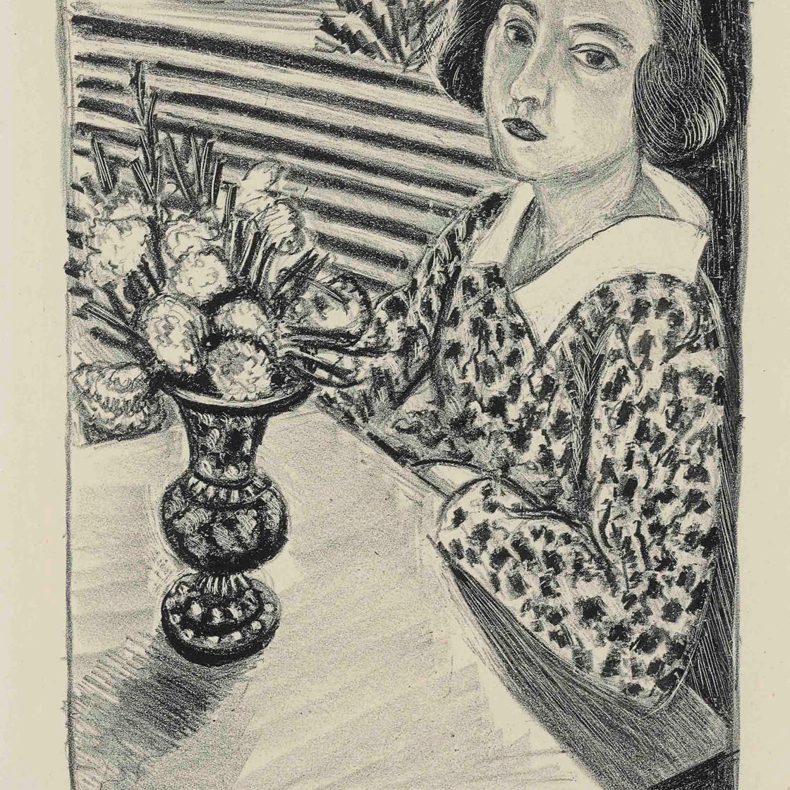 Henri Matisse — Молодая девушка с букетом цветов (Арт. 438)