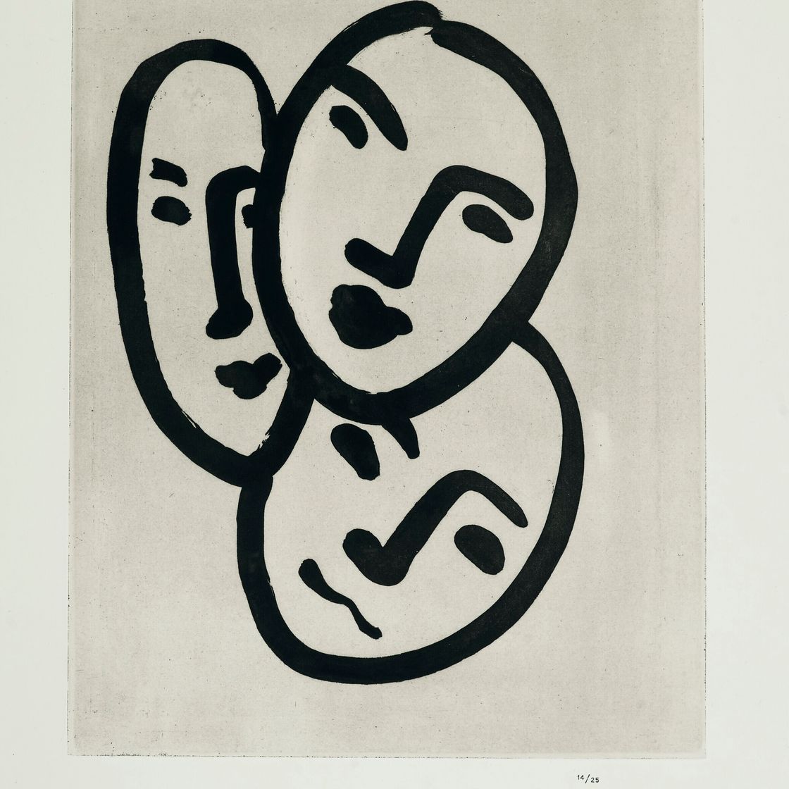 Henri Matisse — Трое наедине. Любовь: один отпечаток
