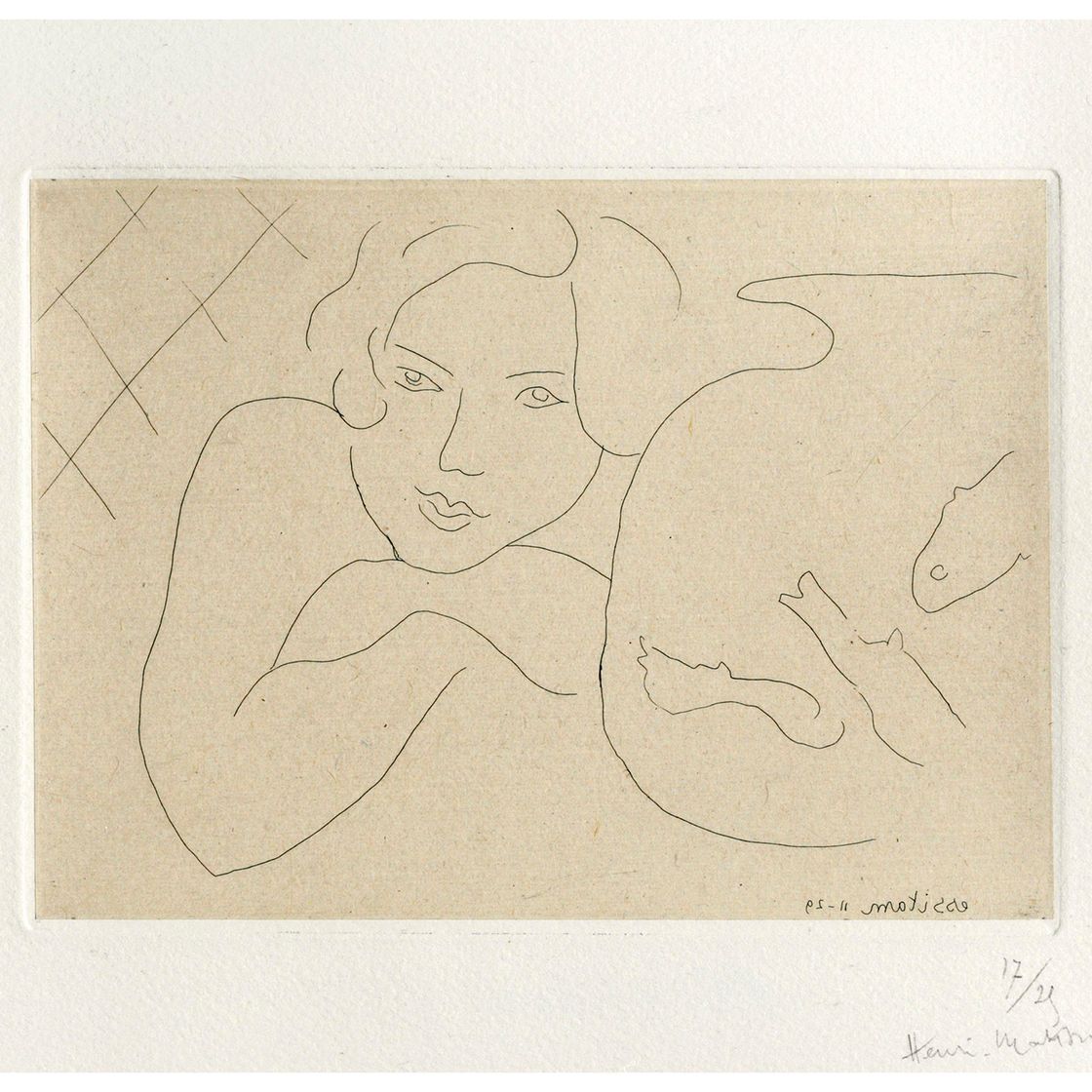 Henri Matisse — Молодая девушка, впервые появившаяся на вечеринке пуассонов