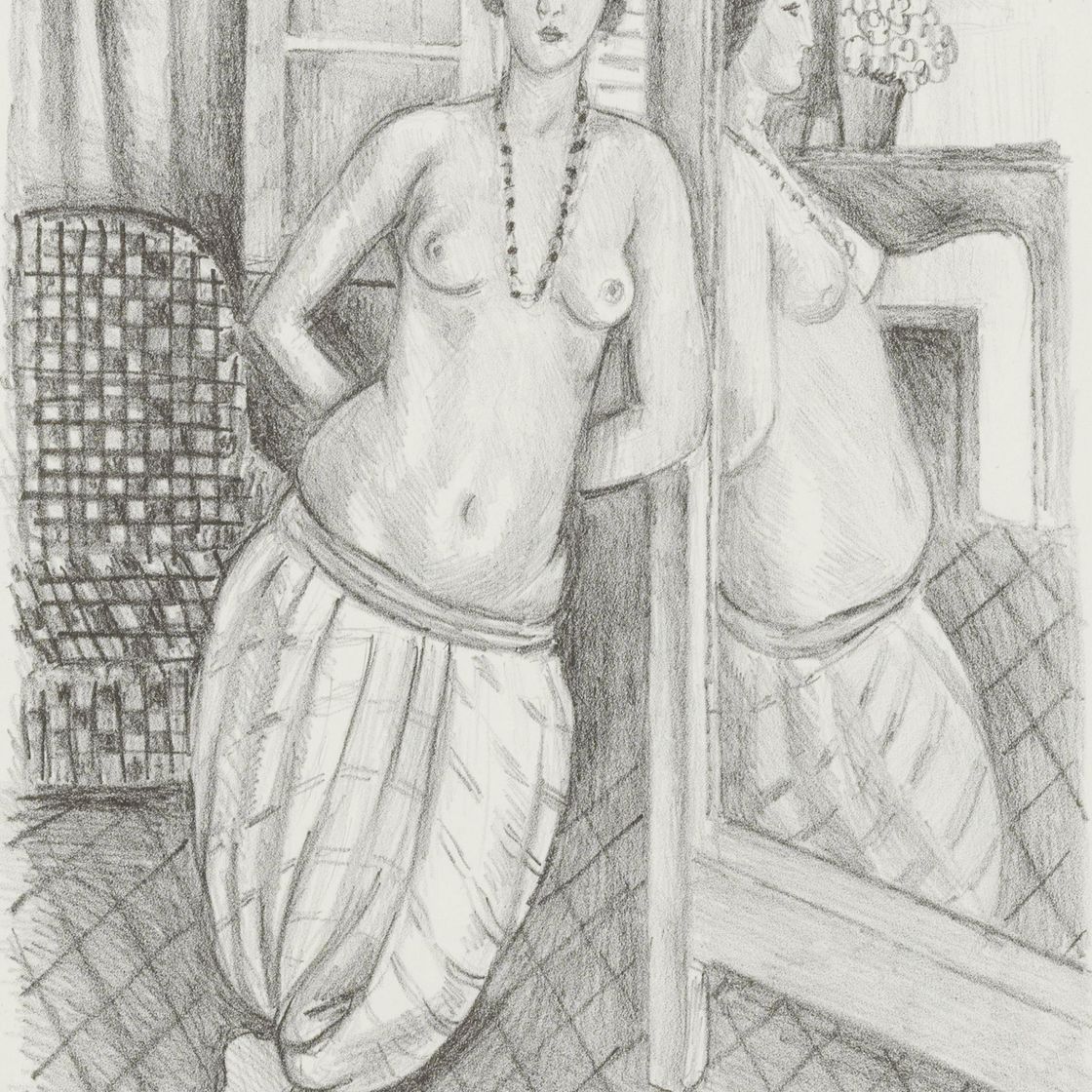 Henri Matisse — Одалиска в кюлоте райе, Отражение в зеркале