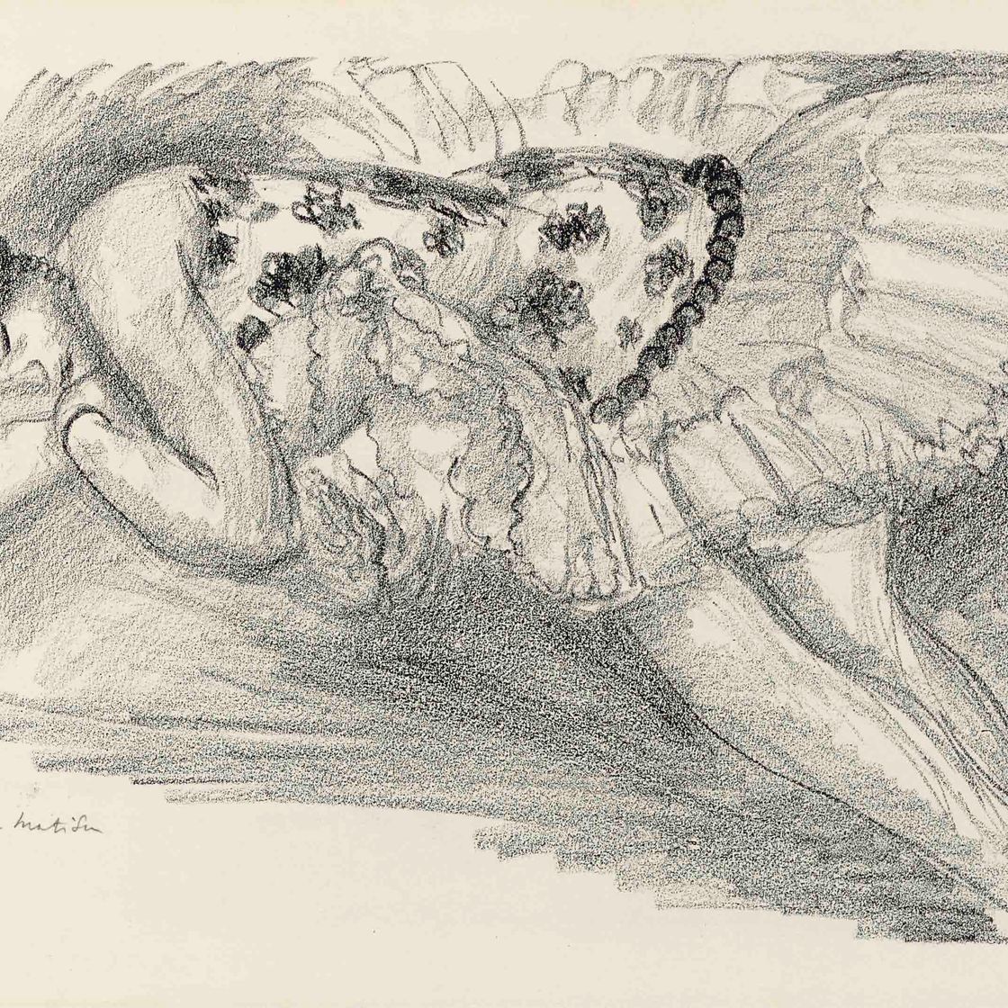 Henri Matisse — Танцовщицы Dix : одна тарелка (D. 485)