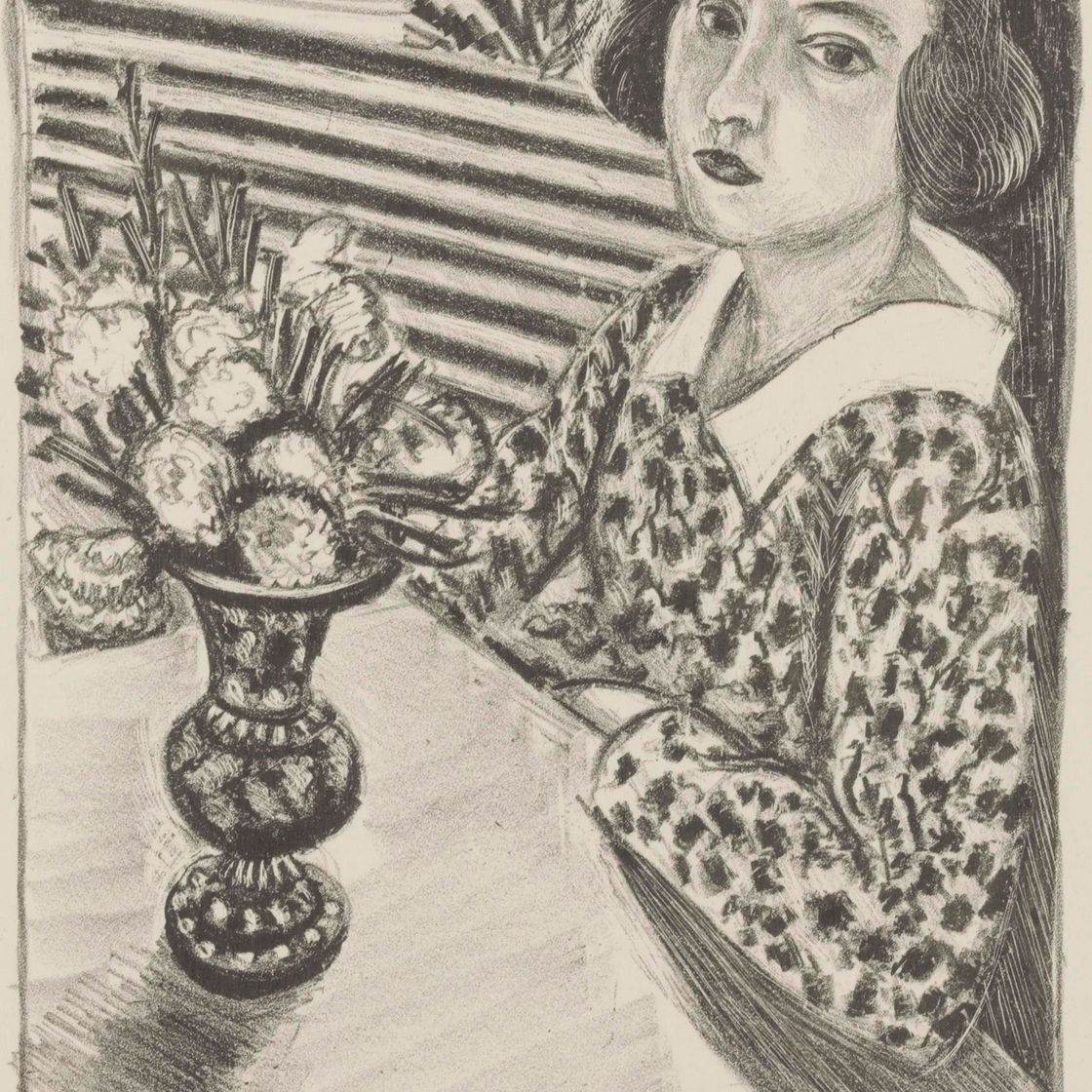 Henri Matisse — Молодая девушка - помощник в букете цветов