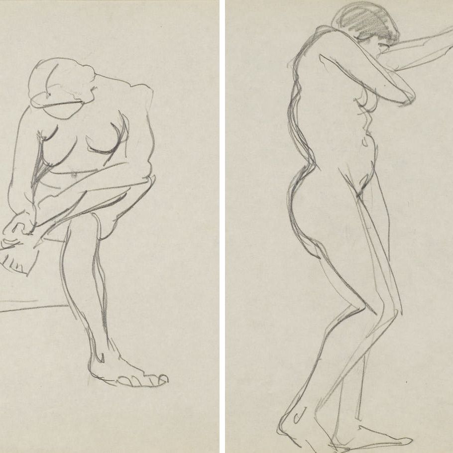 Henri Matisse — Новая поза женщины ( сзади ); Этюд в обнаженном виде ( сзади )