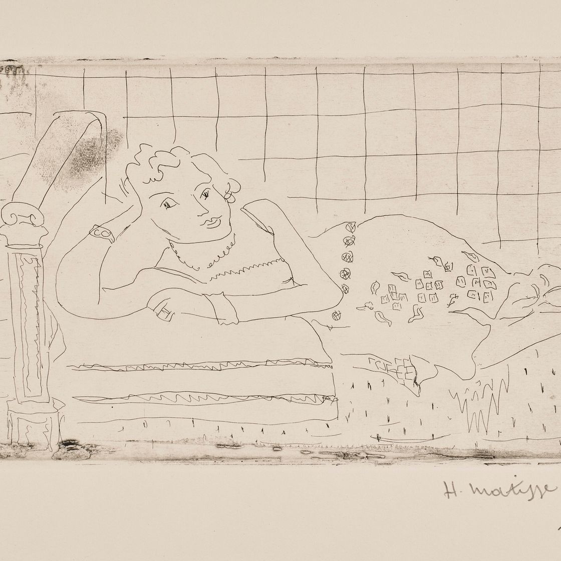 Henri Matisse — Рисунок "Аллонжье в свете Акажу"