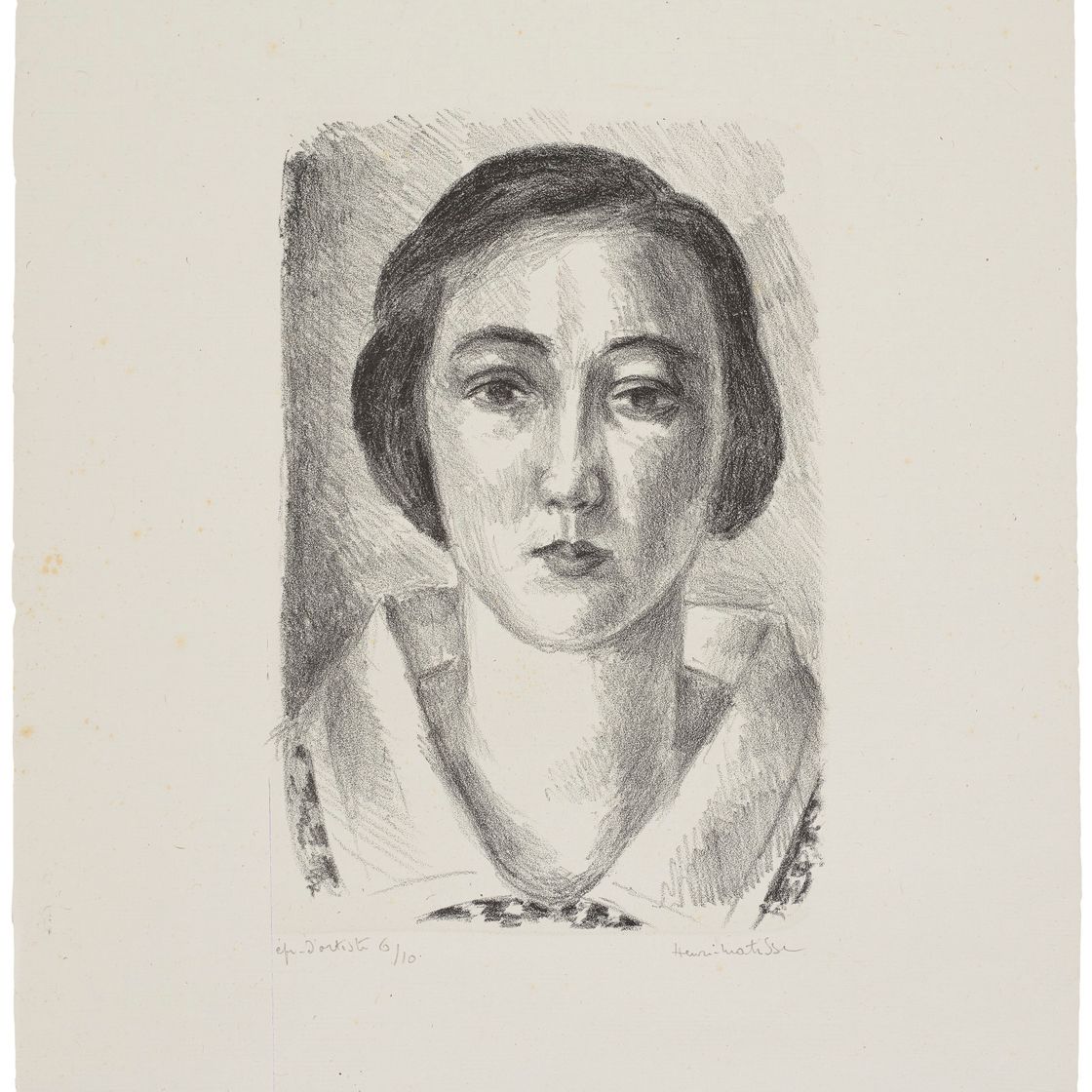 Henri Matisse — Молодая девушка в розовом одеянии на коль д'Органди