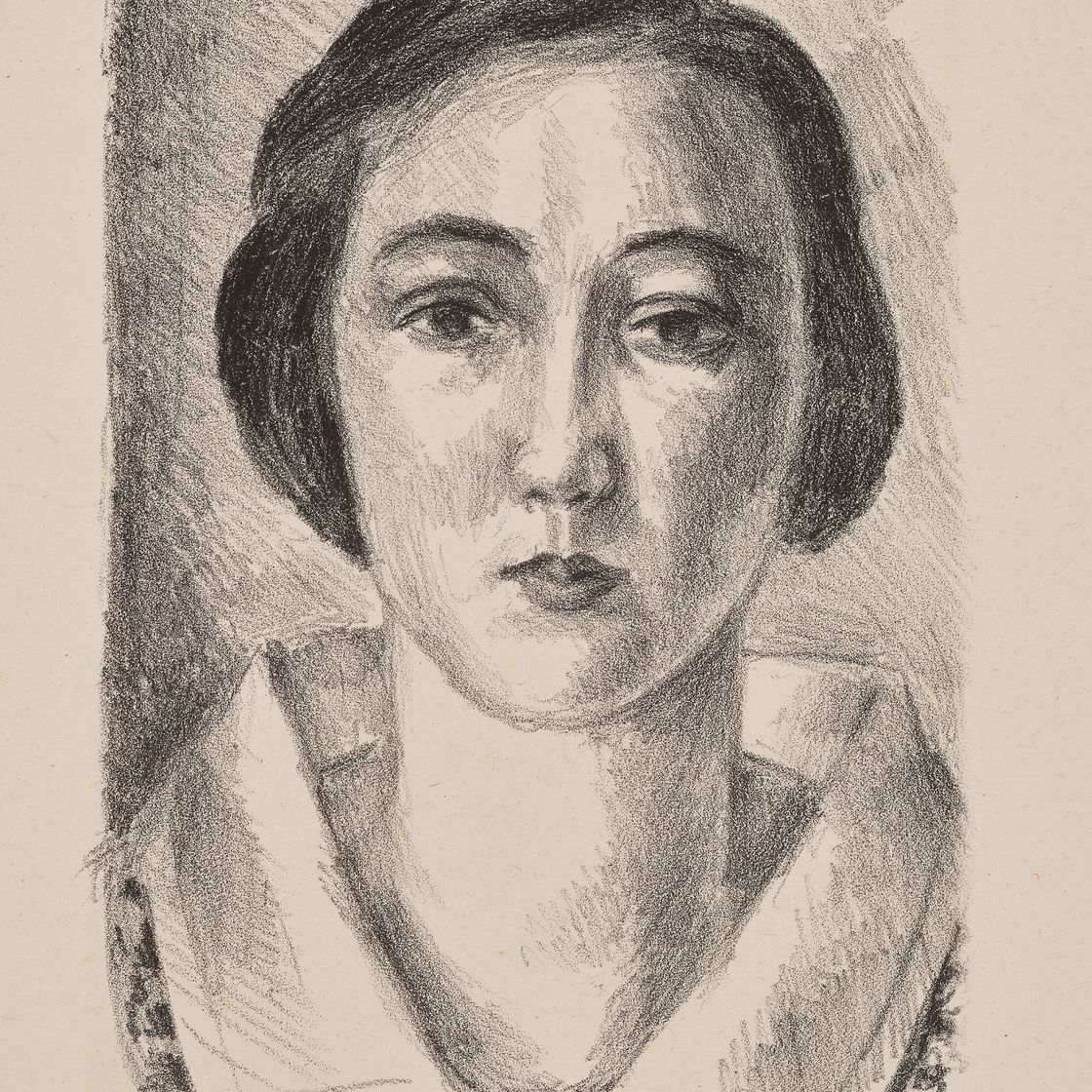 Henri Matisse — Молодая девушка в розовом одеянии на коль д'Органди