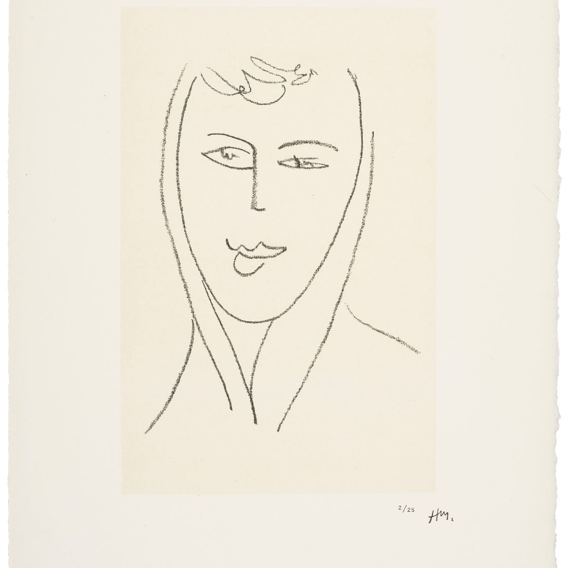 Henri Matisse — Молодая женщина в платке : одна тарелка