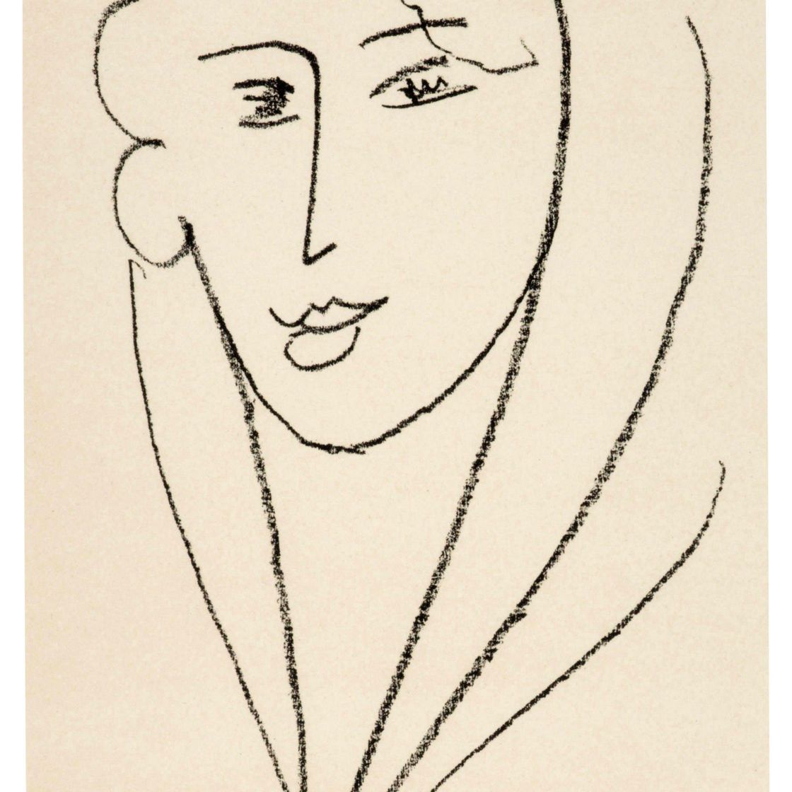 Henri Matisse — Молодая женщина в платке : один принт