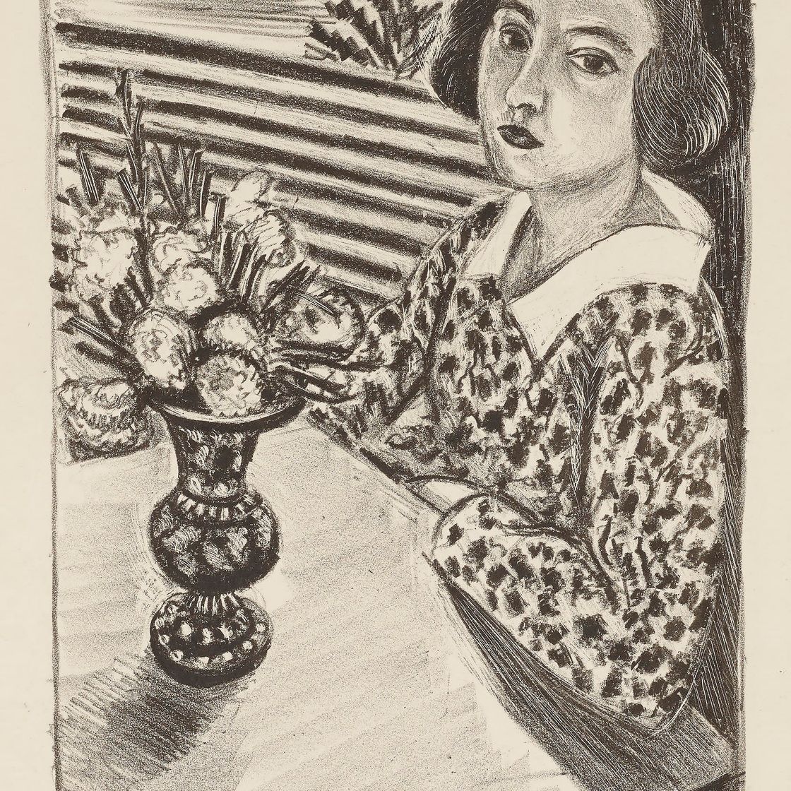 Henri Matisse — Молодая девушка с букетом цветов
