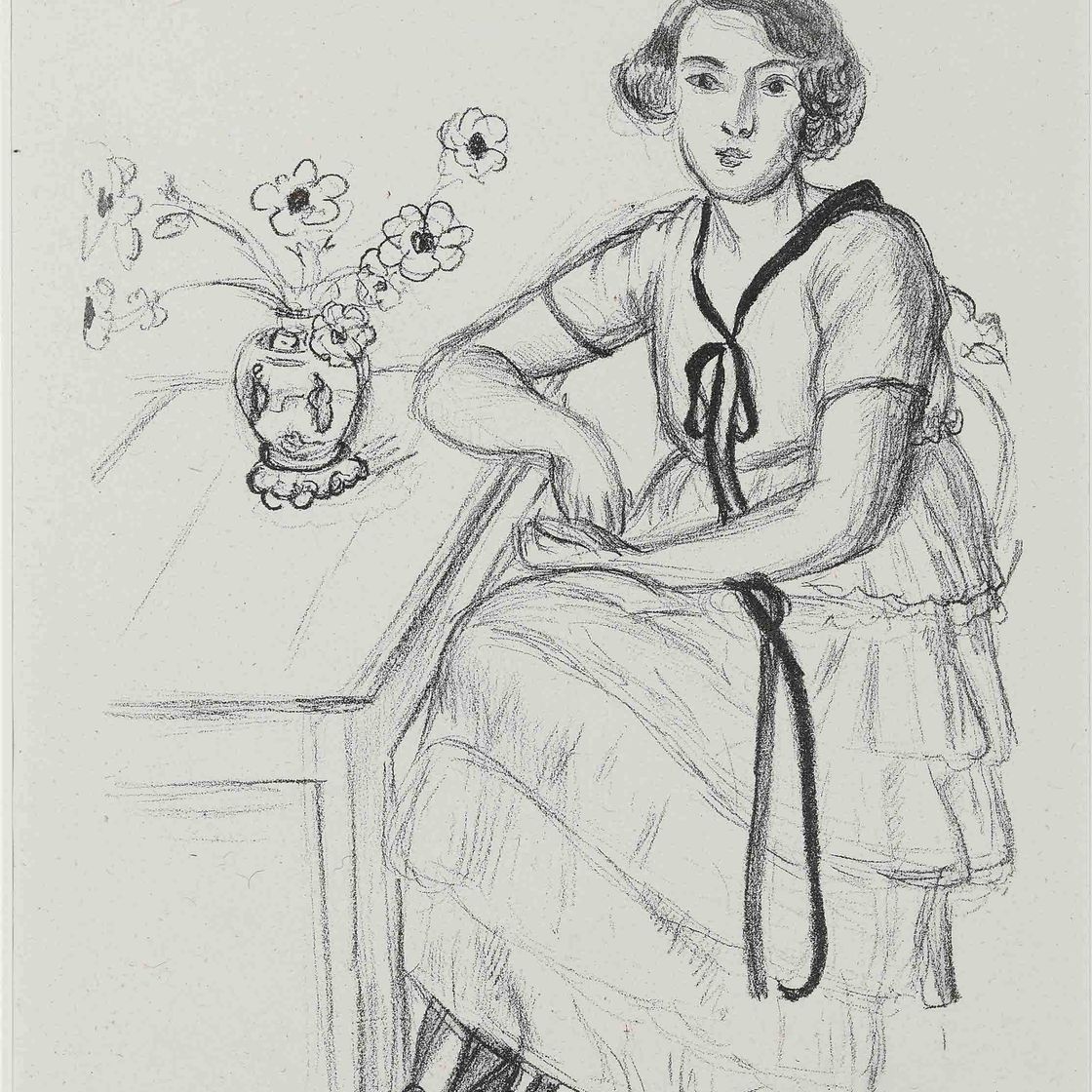 Henri Matisse — Желтая мантия в черном рубане (D. 424)