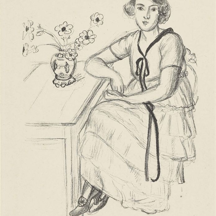 Henri Matisse — Желтая мантия в черном рубане