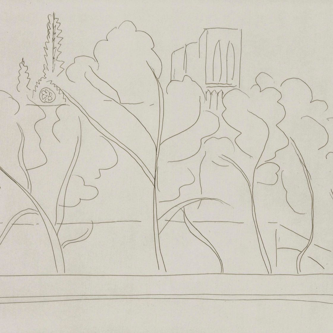 Henri Matisse — Собор Парижской Богоматери на траверзе Леса