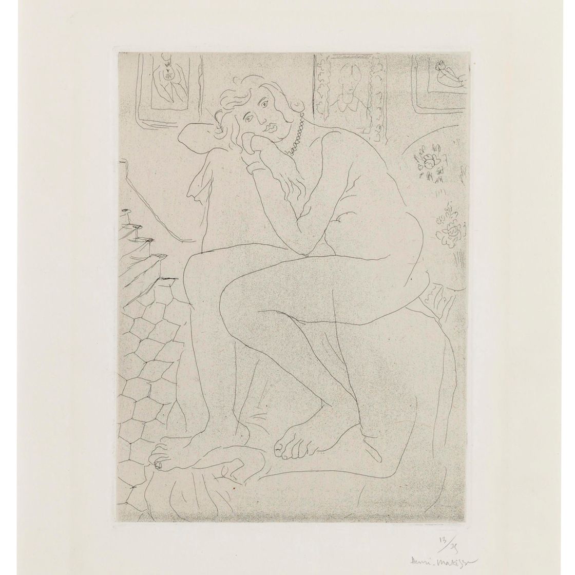 Henri Matisse — Помощь и портрет мадам Сезанн