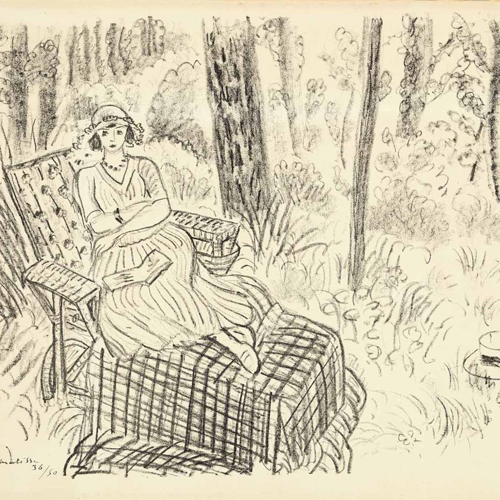 Henri Matisse — Молодая девушка в шезлонге в Су-буа