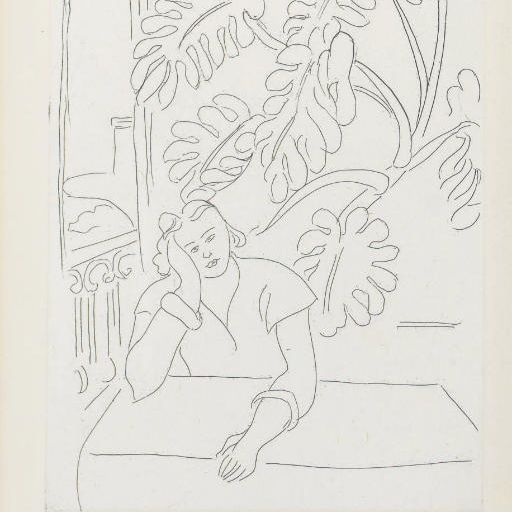 Henri Matisse — Интерьер с фельетонами (номер 244)