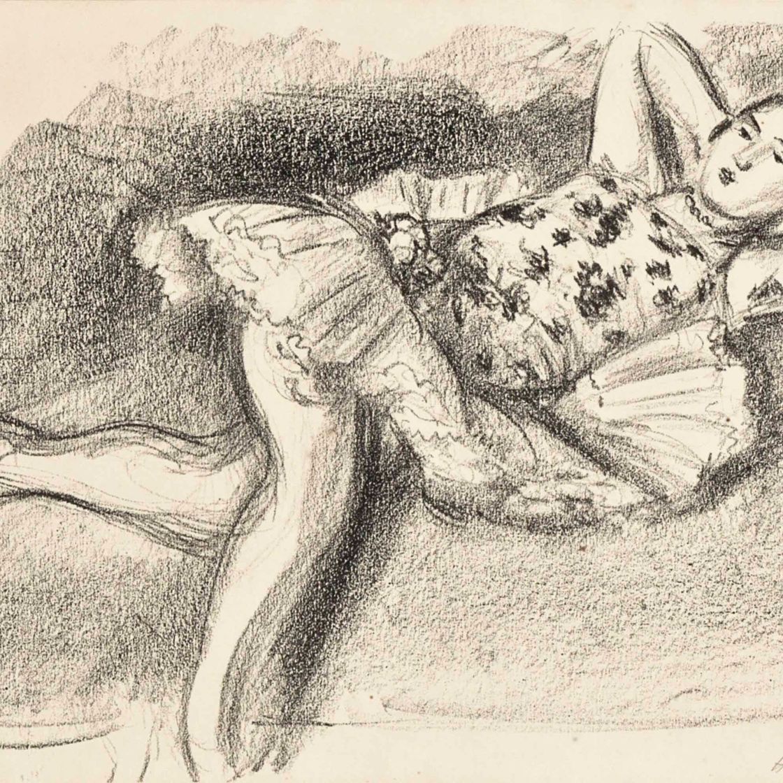 Henri Matisse — Танцовщица на диване, от Dix Danseuses
