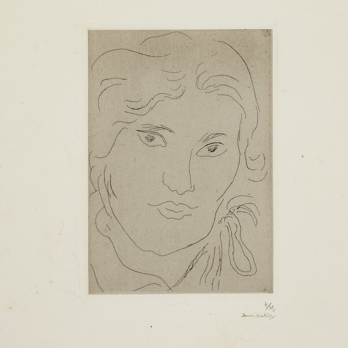Henri Matisse — Молодая девушка с прекрасным лицом, флотилия Рубана из-за неловкости Эполя
