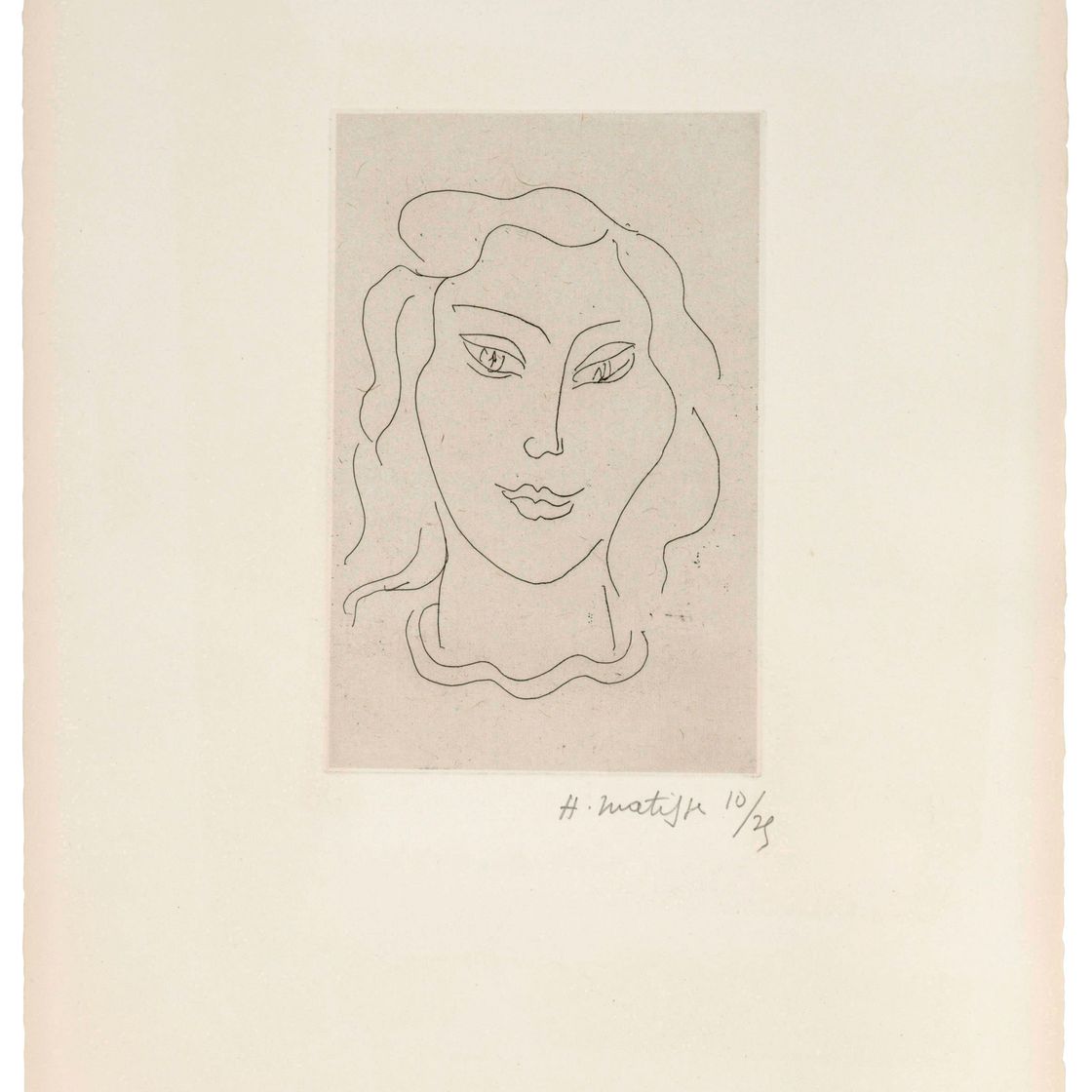 Henri Matisse — Молодая женщина в колье-змейке