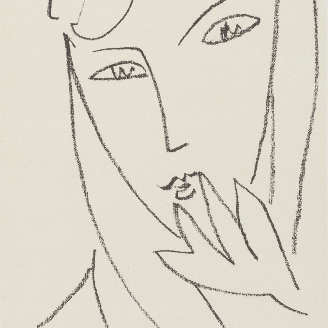 Henri Matisse — Молодая женщина в платке : одна тарелка