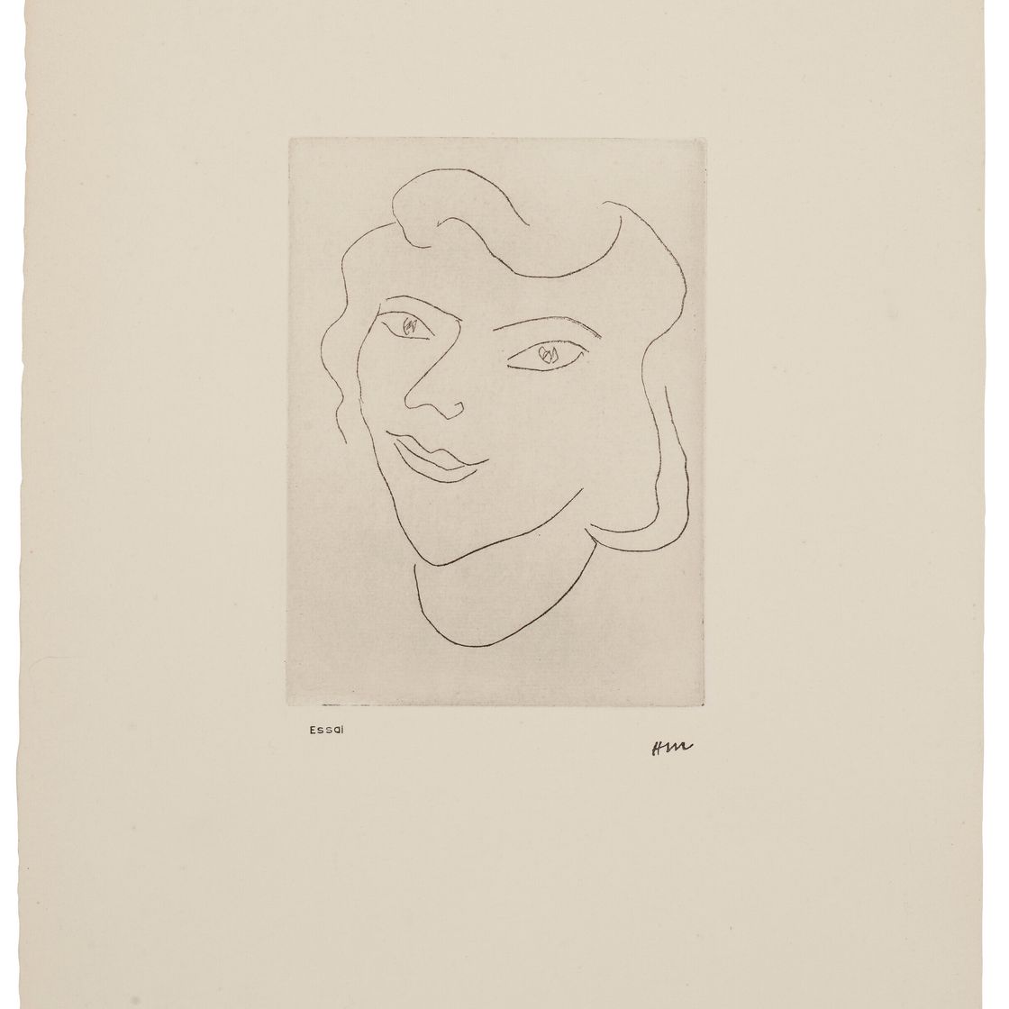 Henri Matisse — Треугольный облик, форма волюта