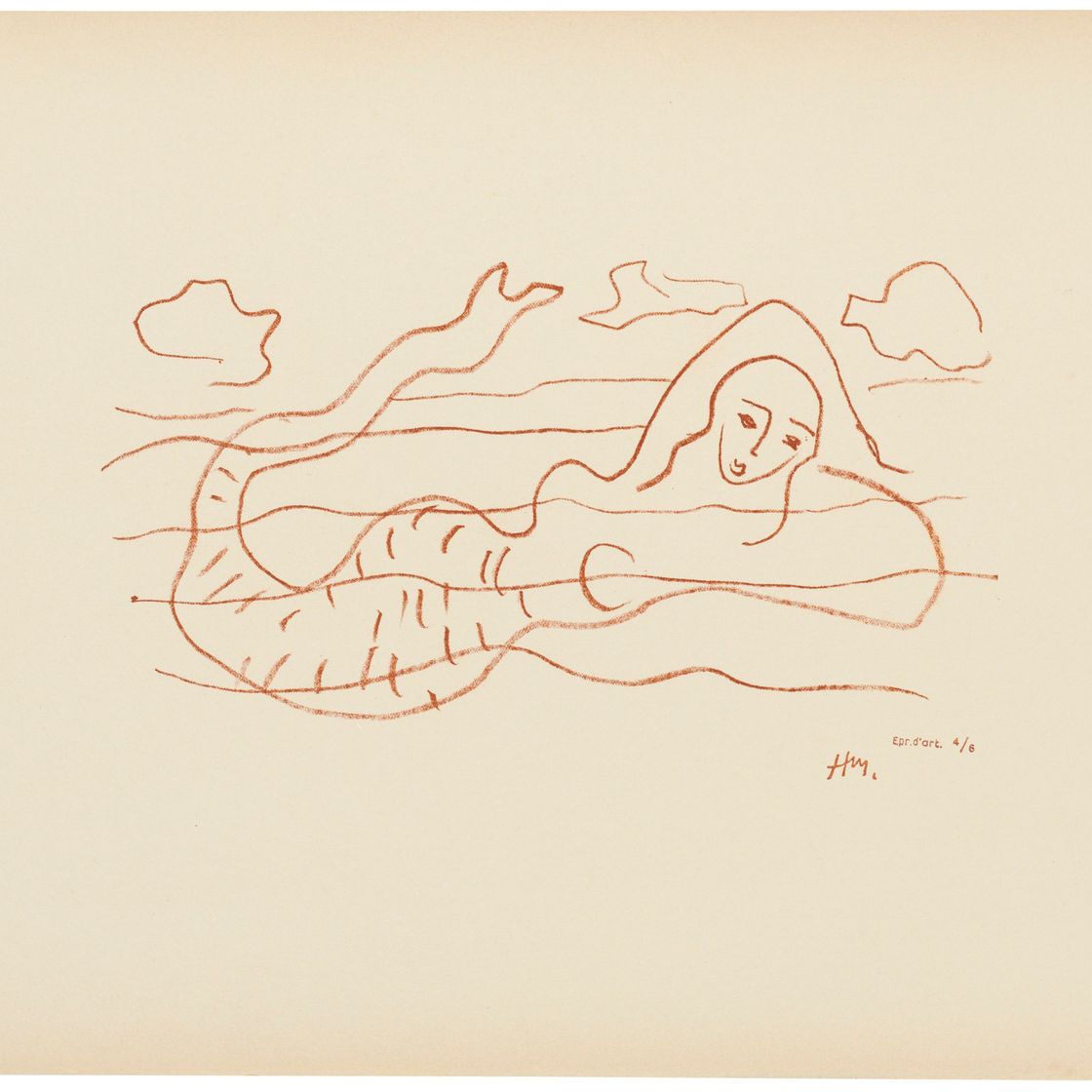 Henri Matisse — Одна тарелка, от: Sirenes