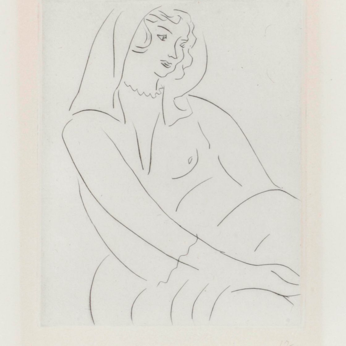 Henri Matisse — Молодая женщина, вуаль наедине (D. 161)