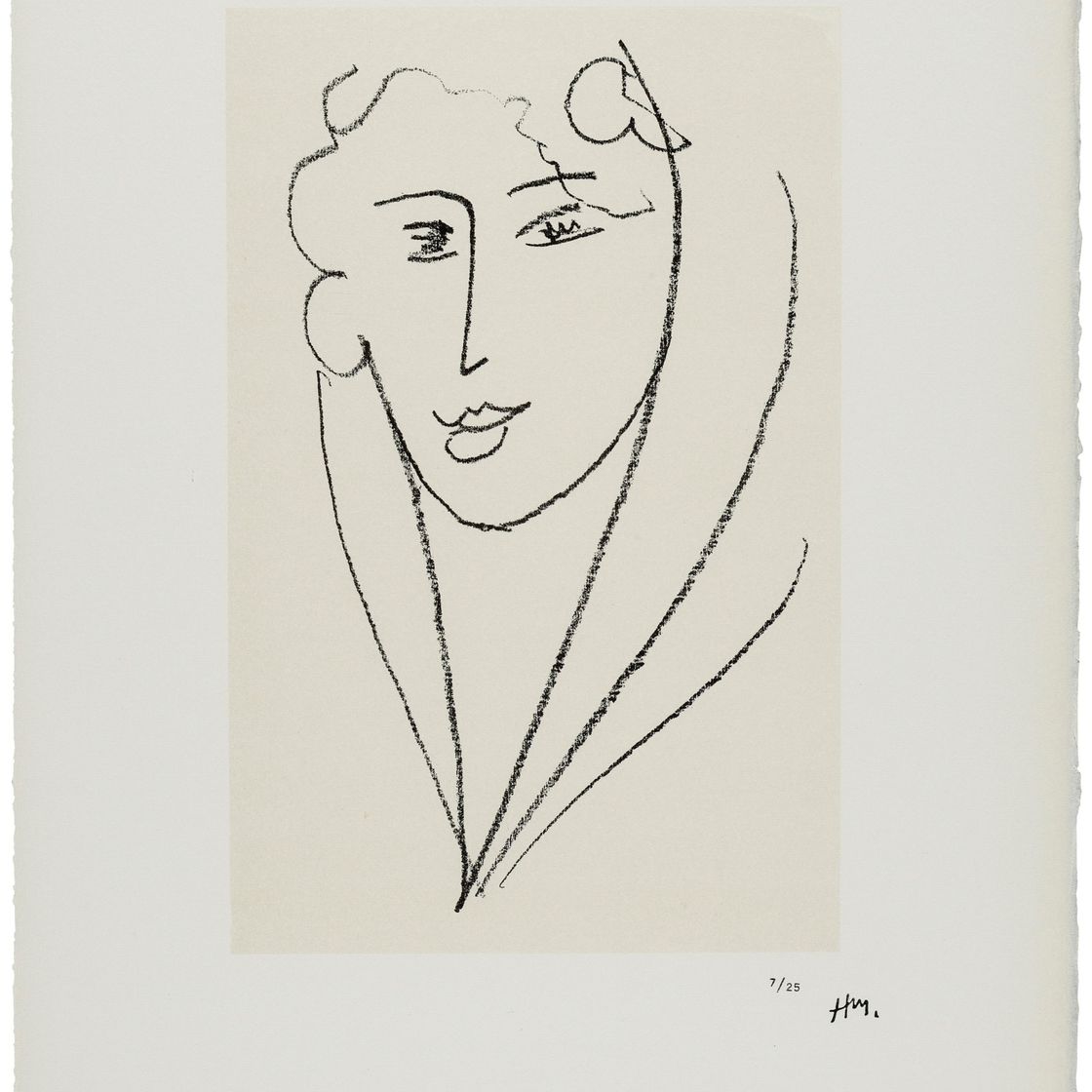 Henri Matisse — Молодая женщина в платке : одна тарелка