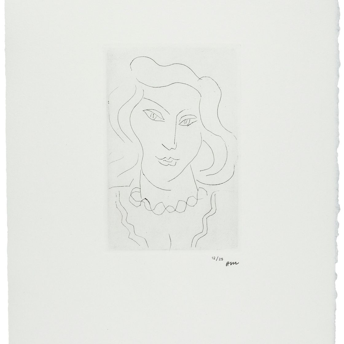 Henri Matisse — Тет-а-тет с молодой женщиной в шахте на торсаде