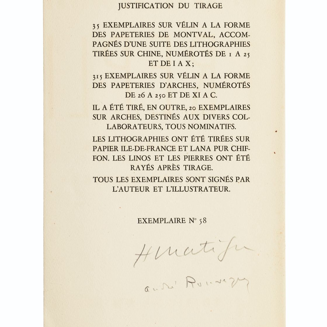 Henri Matisse — Андре Рувейр, Репли, "Эдитейшн дю Беле", Париж, 1947, изображение 13