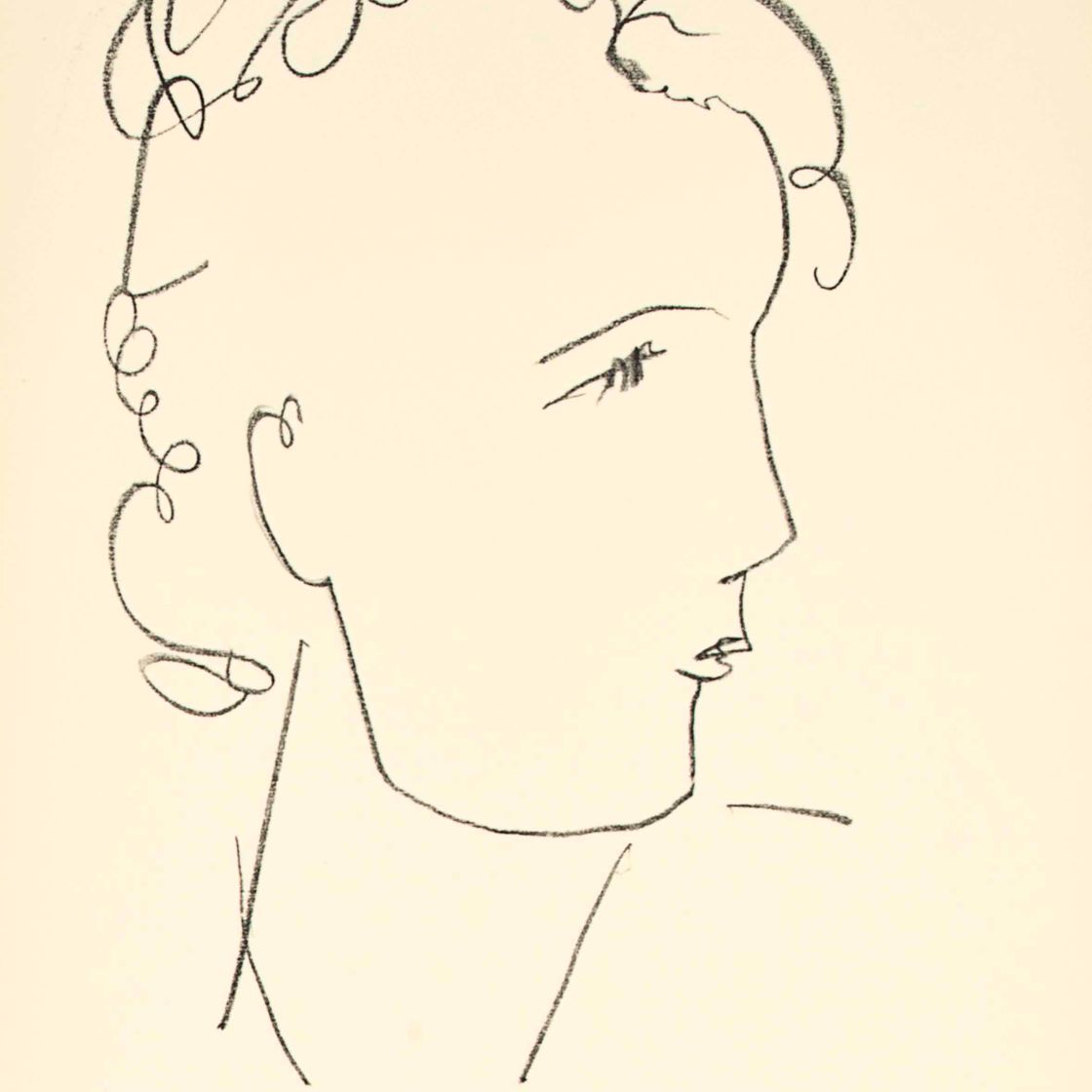 Henri Matisse — Молодая женщина в платке : один принт