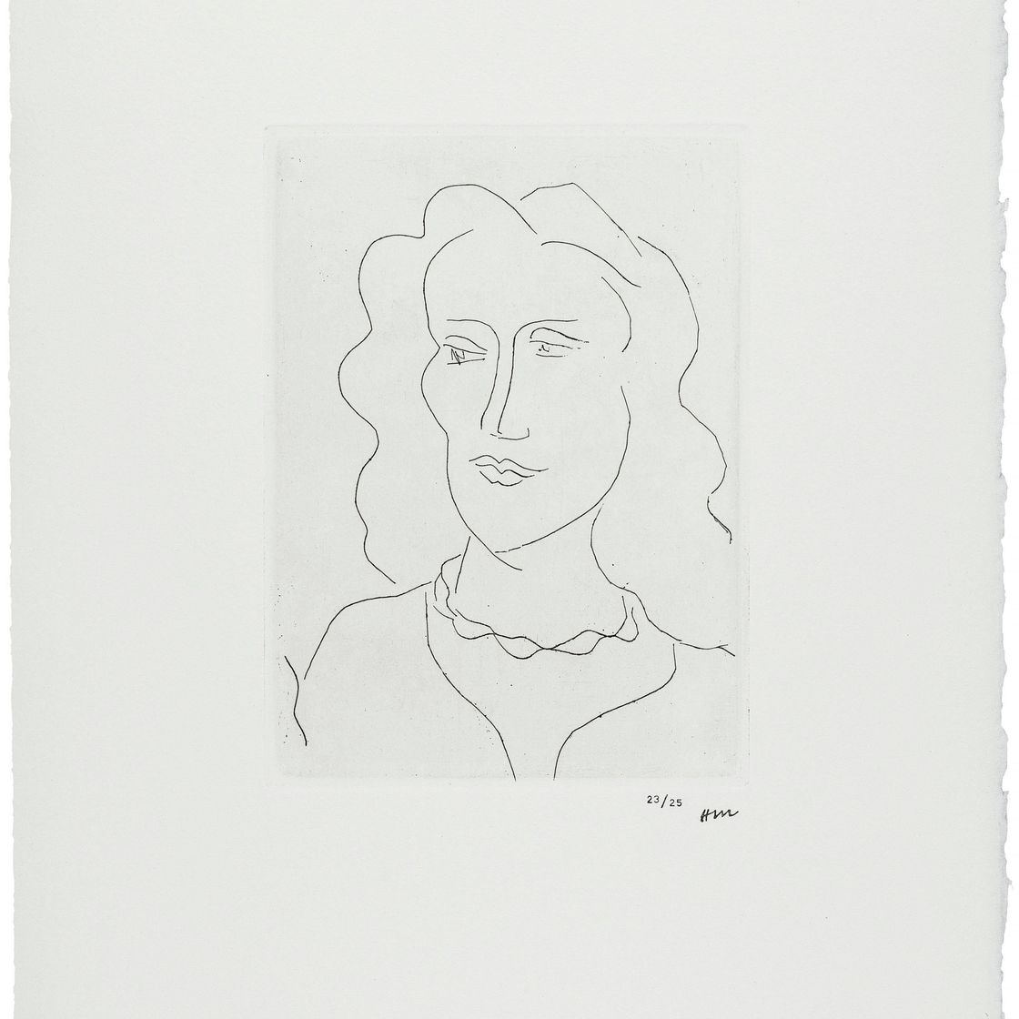 Henri Matisse — Молодая женщина, образ в три четверти