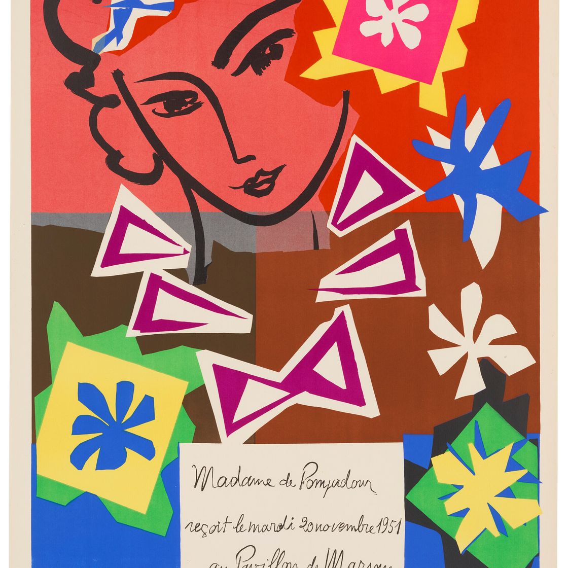 Henri Matisse — Мадам де Помпадур на Марди 20 ноября 1951 года в павильоне Марсана в 22 часа