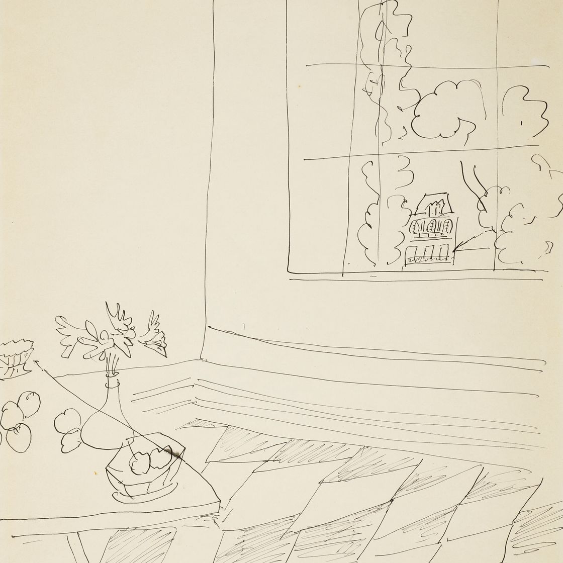 Henri Matisse — Интерьер в стиле гранд-бэй, главная роль художника в первоклассном плане.