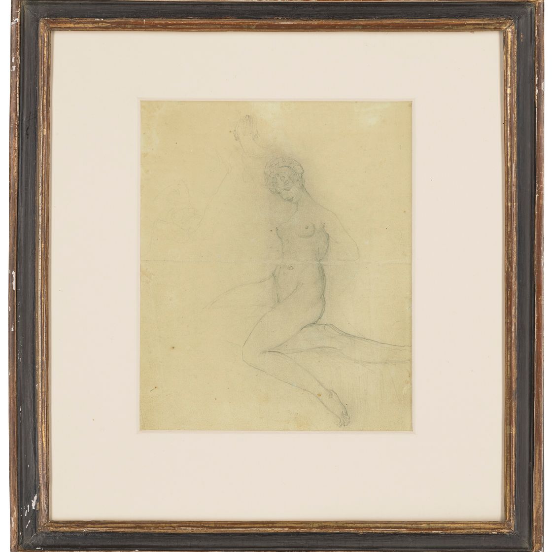 Henry Fuseli — Обнаженная женщина, сидящая на другой частично обнаженной фигуре, с дальнейшим изучением фигуры (спереди) , и две женщины, ухаживающие за ребенком, с дальнейшим изучением фигуры (сзади)., изображение 3