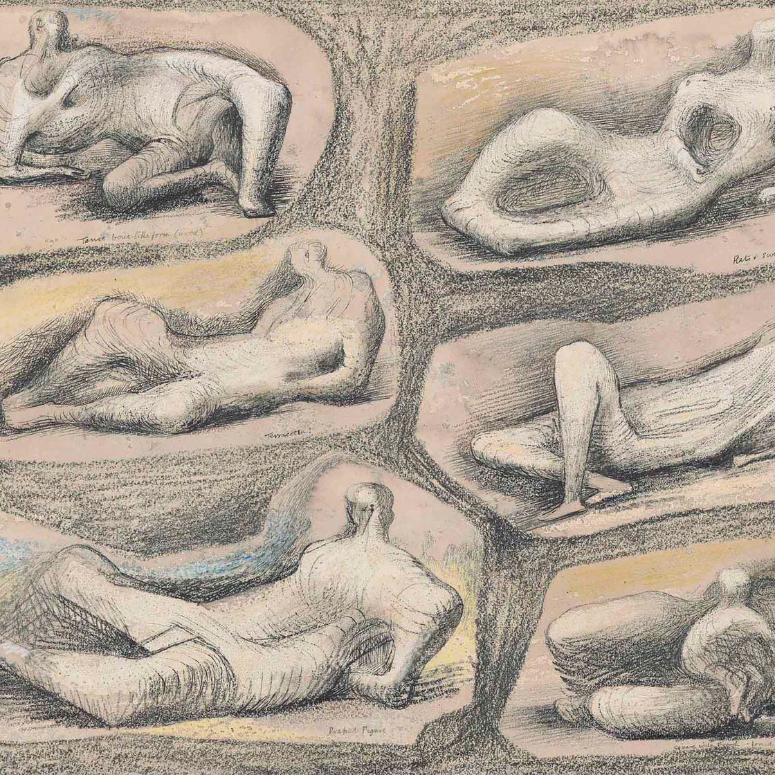 Henry Moore — Лежащие фигуры