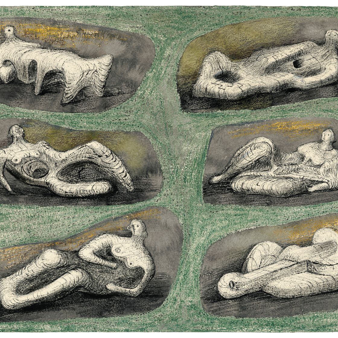 Henry Moore — Лежащие фигуры: Идеи для каменной скульптуры, изображение 1