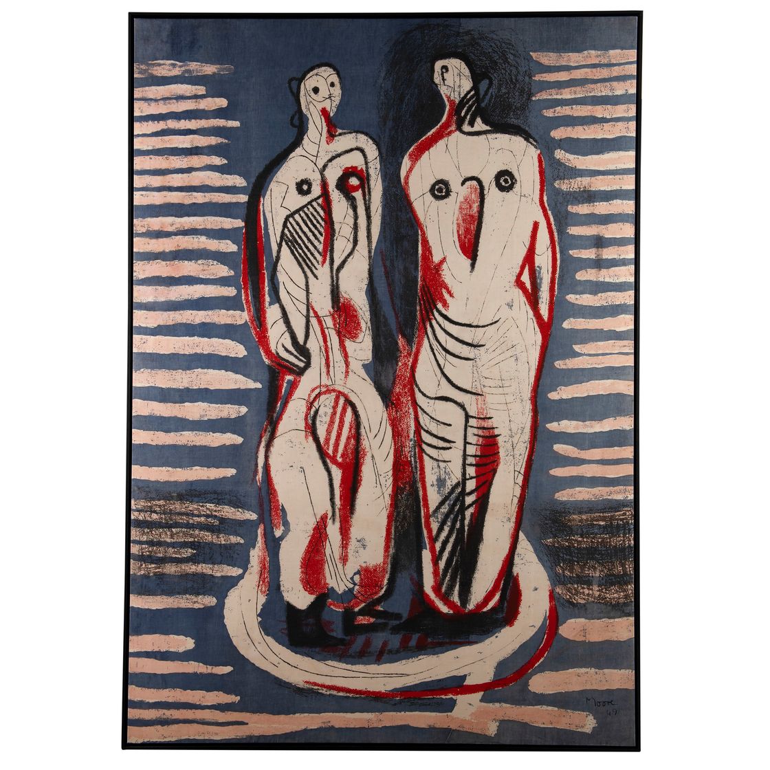 Henry Moore — Две стоящие фигуры