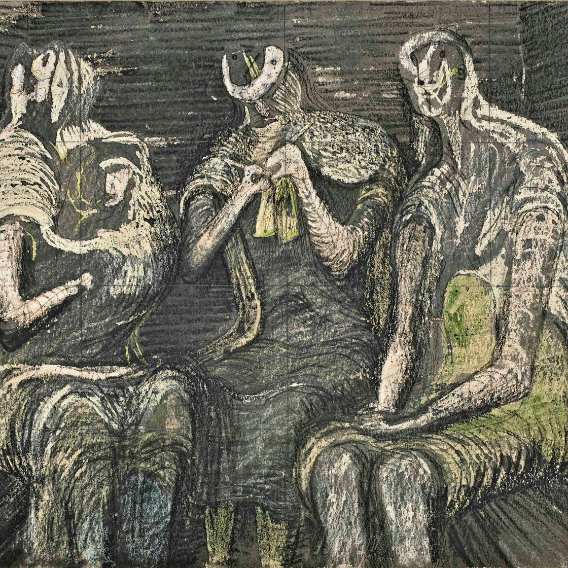 Henry Moore — Три женщины в приюте