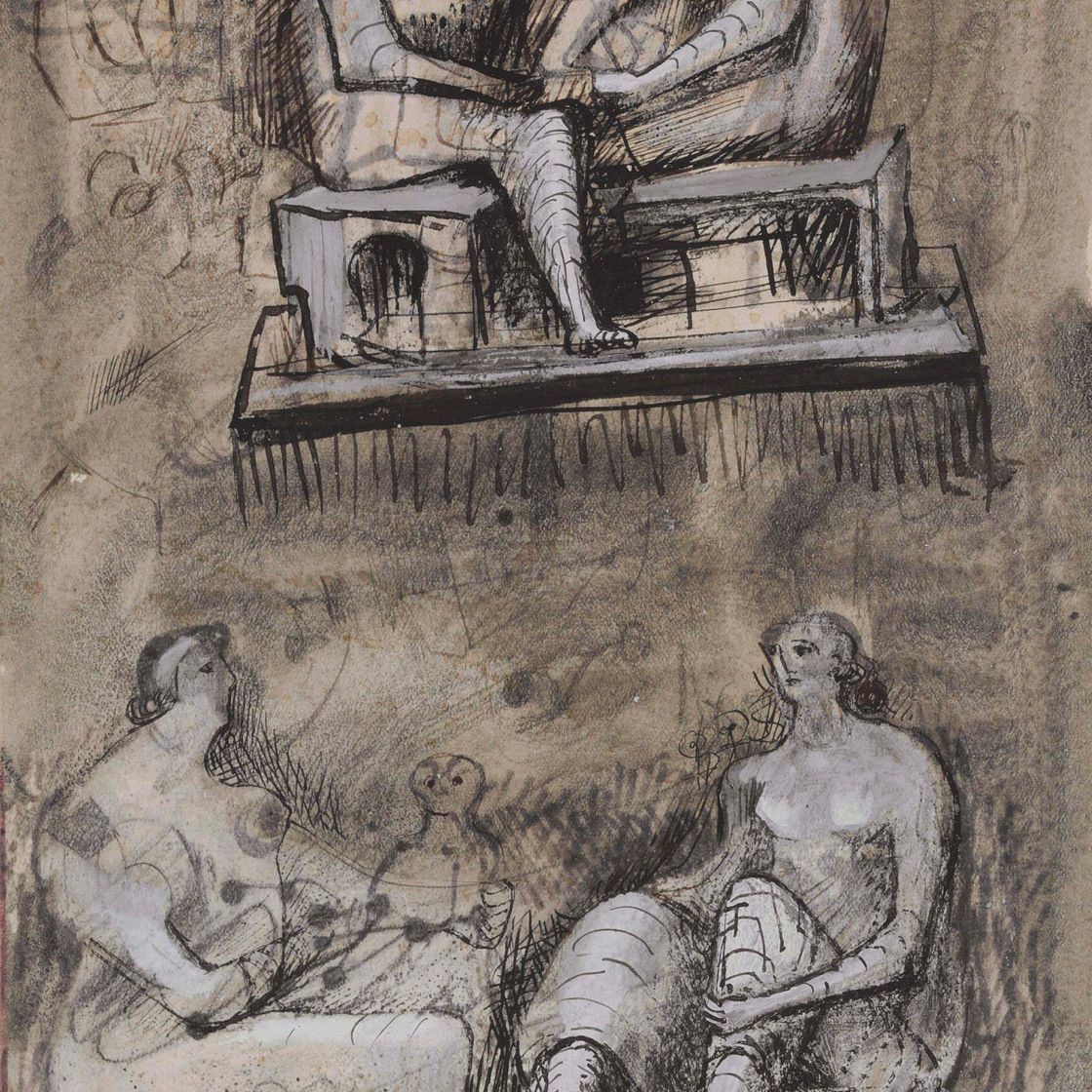 Henry Moore — Мать и дитя: этюды для скульптуры